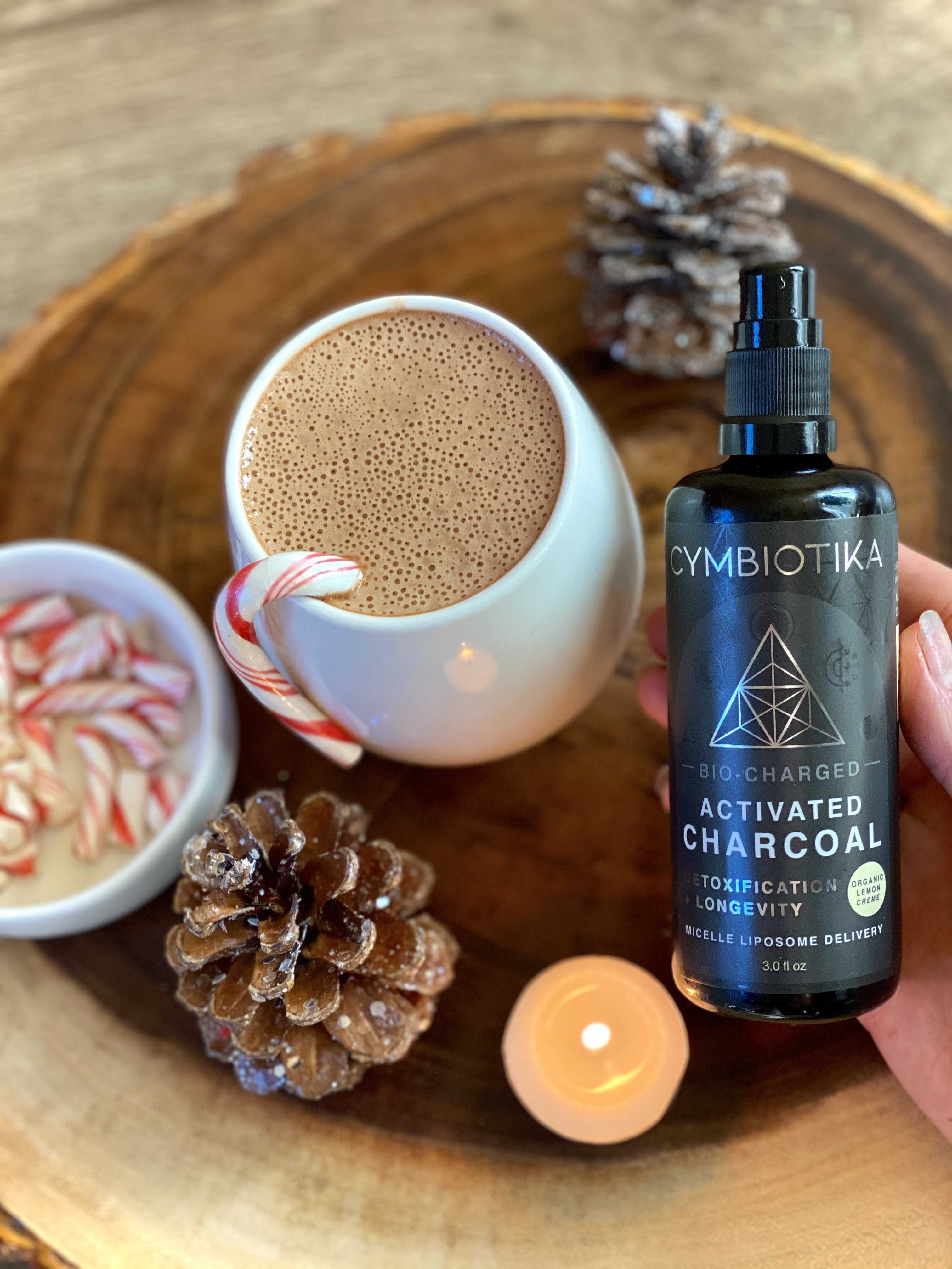 Vegan Peppermint Cacao Recipe w/ Activated Charcoal