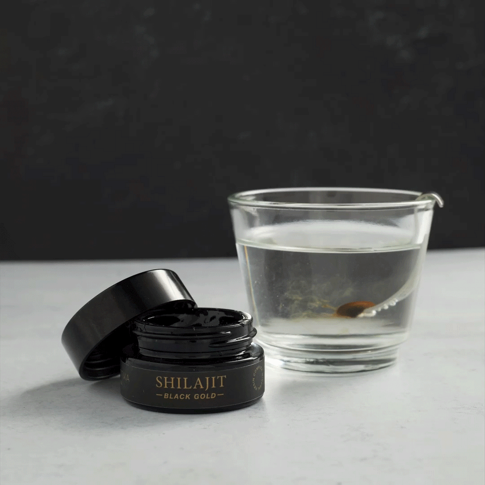 
                  
                    Mineral Shilajit Being Dissolved into Water Timelapse Gif
                  
                
