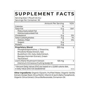
                  
                    Golden Mind Supplement Facts
                  
                